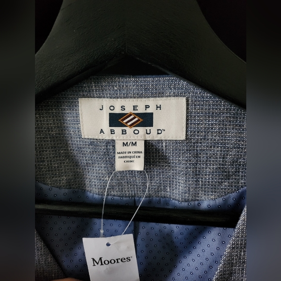 🆕️ Joseph Abboud Linen Blend Vest / Waistcoat Chambray Back Size M NWT - Picture 6 of 10